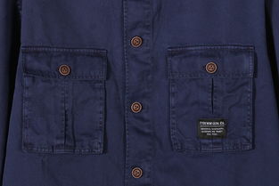 經典工裝風范 TOM TAILOR男式綠色工裝襯衫